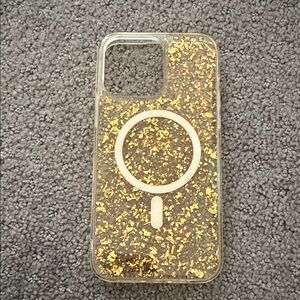 Gold Glitter Phone Case IPhone 14 Pro Max